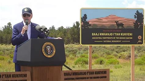 WATCH LIVE | Biden announcing historic Grand Canyon monument designation during his Arizona visit